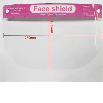 

5 Pcs Anti-saliva Child Transparent Protective Mask Adjustable Dust-proof Full Face Cover Mask Visor Shield