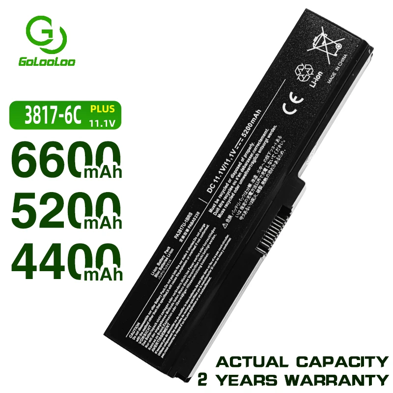 Golooloo 11 1 V Батарея для спутникового PA3817U 1BRS PA3818U L745 L740 L750 L750D L755 14R toshiba PA3817 PA3817U|battery for