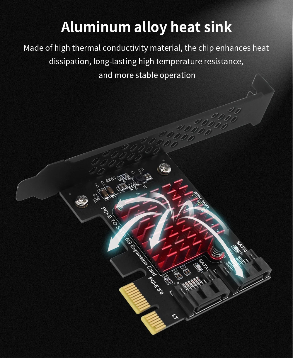 TISHRIC PCI-E SATA Controller Expansion Card - 6/8/10 Ports, ASM1166, PCI SATA3.0 Adapter Description Image.This Product Can Be Found With The Tag Names Adapter, Asm1166 6 ports, Asm1166 sata controller, Expansion card, Pci sata ide controller card
