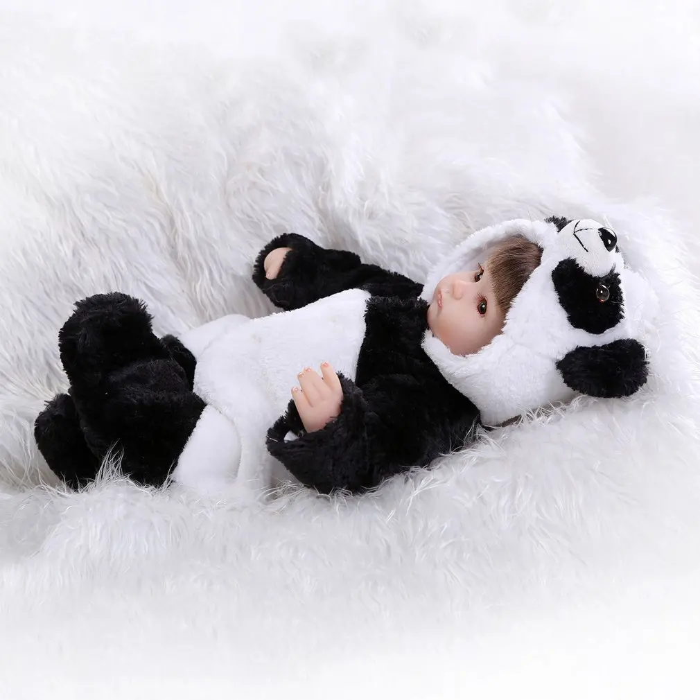 55 см милые куклы Reborn Kawaii одежда панда одежда со слонами Мягкие силиконовые реалистичные куклы для новорожденных девочек подарок Горячая