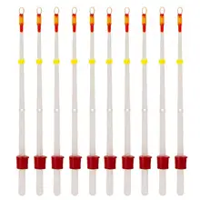 

HOT SALES！！！10Pcs Small White Winter Ice Fishing Extension Rod Pole for Saltwater Freshwater