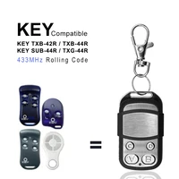 KEY TXB-42R TXB-44R TXG-44R SUB-44R Garage Door Remote Control 433.92MHz Rolling Code 1