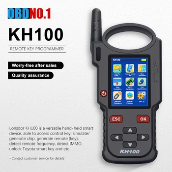 

Lonsdor KH100 Hand-Held Remote Key Programmer Update Online Detect Remote Frequency forToyota 8A(H) Chip