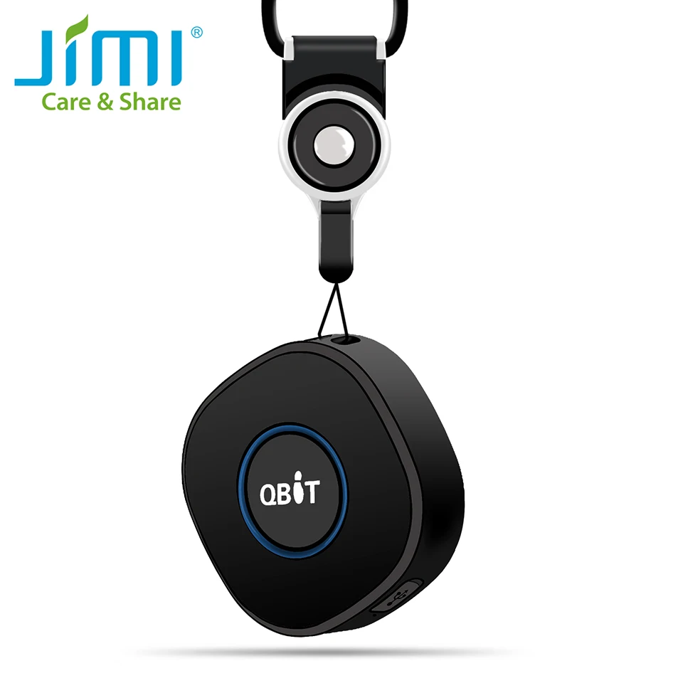 Мини GPS трекер Jimi Qbit с функцией отслеживания голоса в реальном времени через