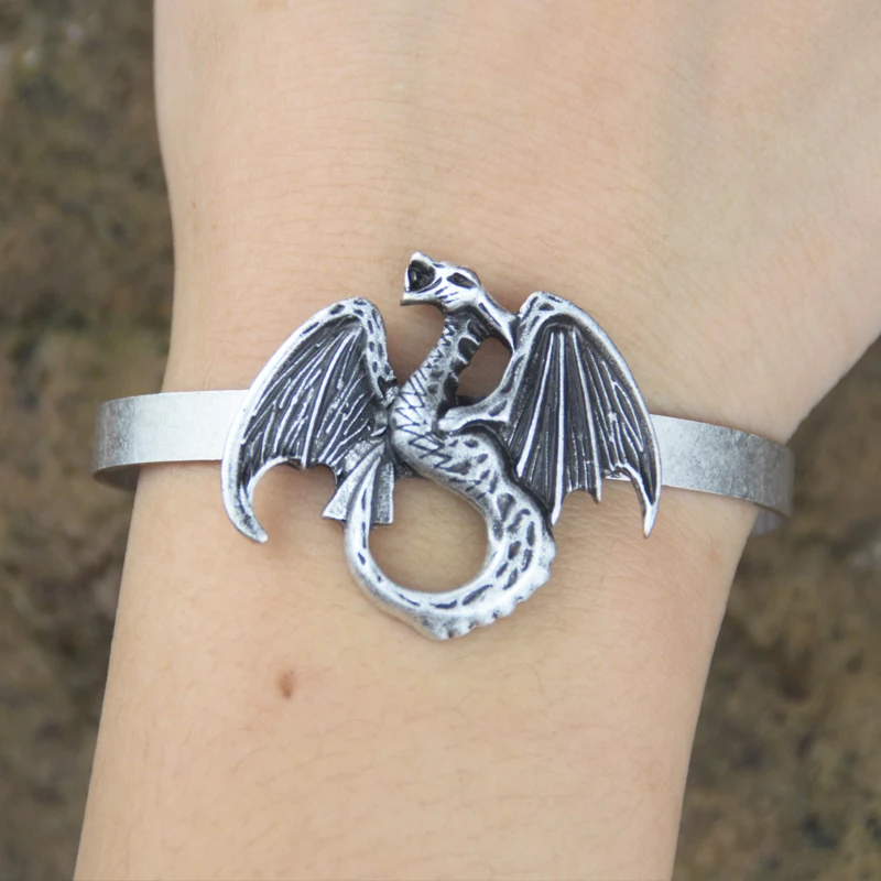Браслет викинга средневековый Дракон манжета браслет для женщин мужчин подарок