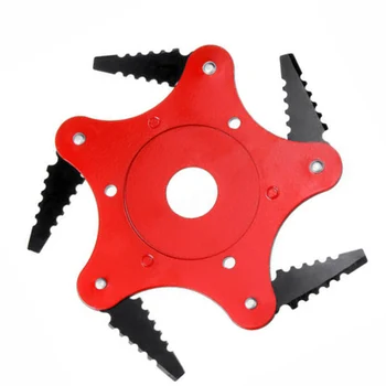 

Trimmer Head 6 Steel Blades Razors 65Mn Lawn Mower Grass Weed Eater Brush Cutter