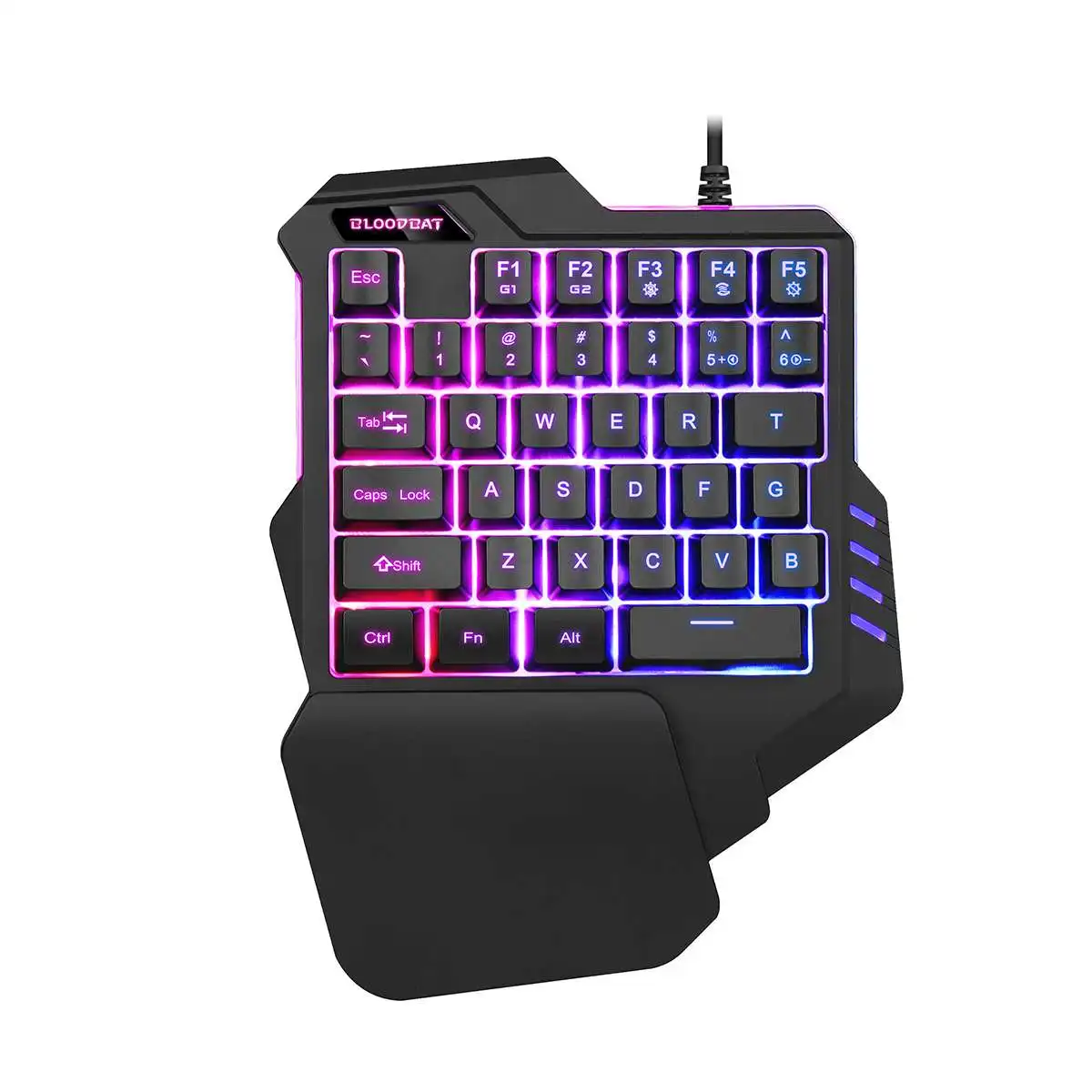 

Mini Keyboard/Mouse Wired Gaming Mechanical Keypad with One-handed Keyboard LED Backlight for Game Fortnited PC Keycaps Mice