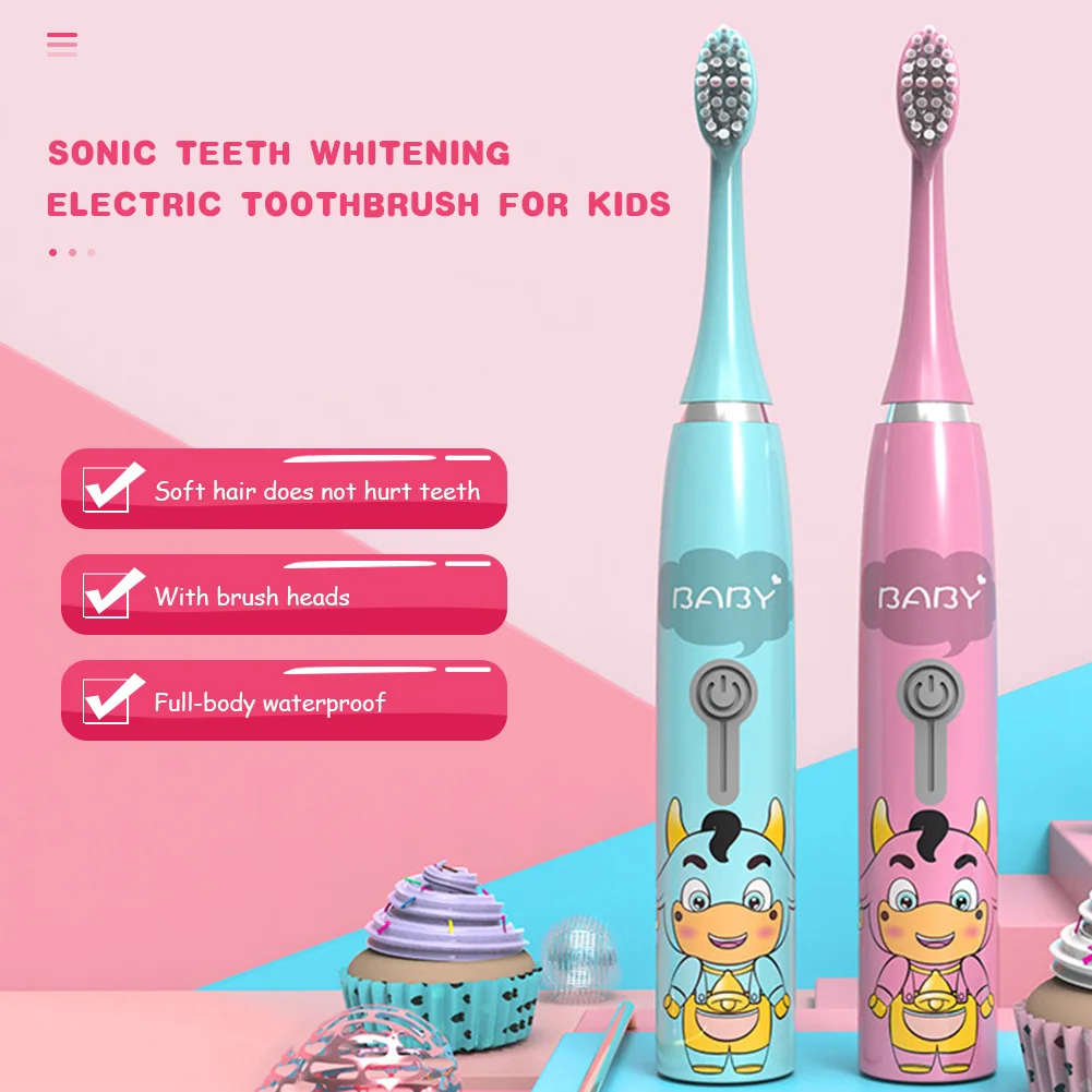 Sonic Electric Toothbrush for Kids Kids 3 To 12 Years Old Cleaning