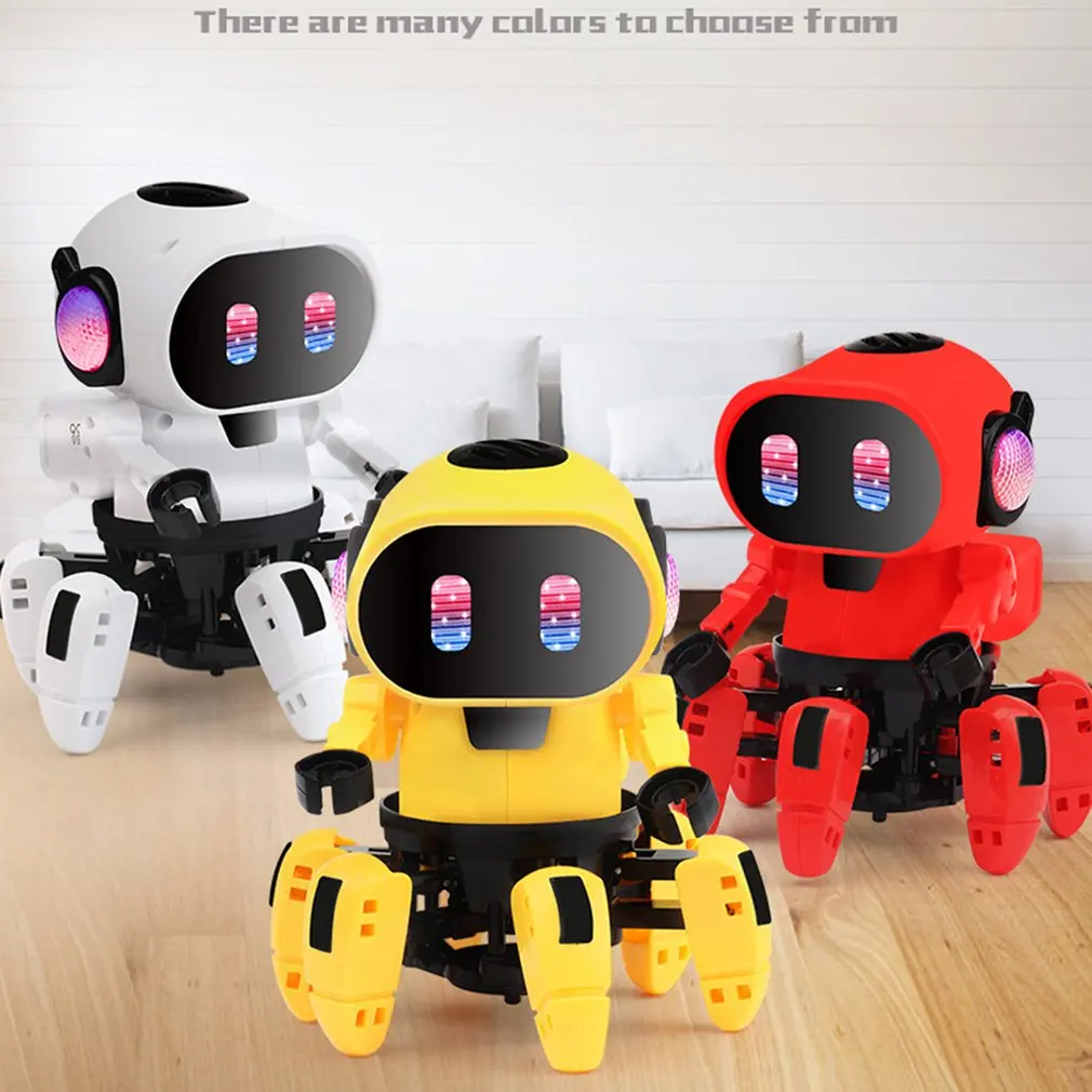 

Electric Six-claw Robot Toy Arming Swing Dancing Fish Small Music Children Shaking Toys With Lights Toy