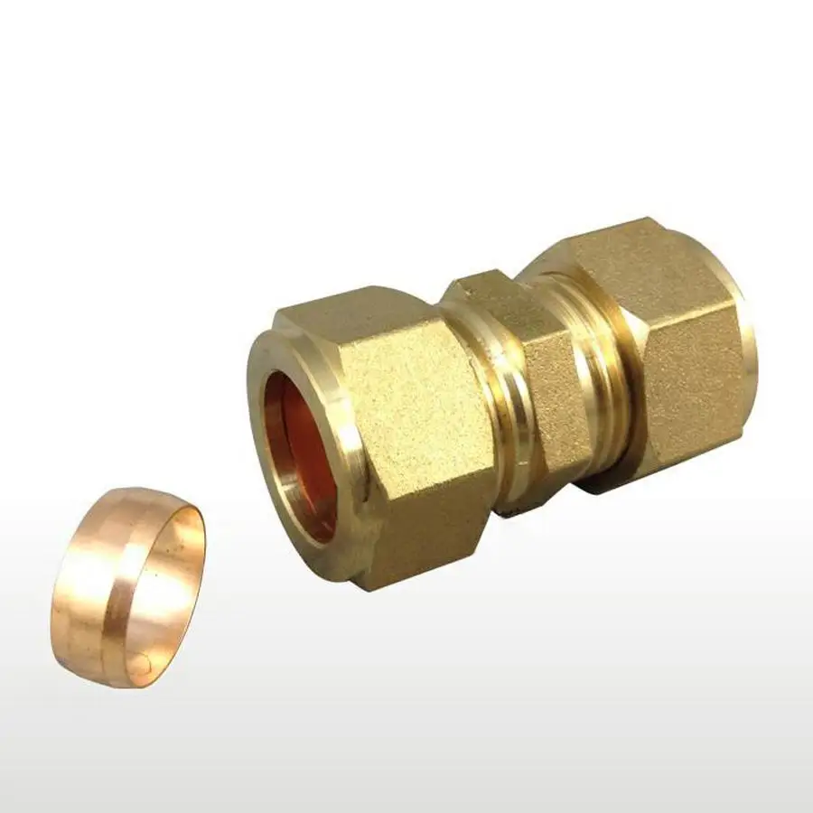 Brass Compression Fitting 10mm Brass Blanking Stop End Cap fitting Copper Pipe 