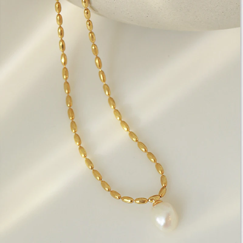 Freshwater Pearl Pendant Necklace For 