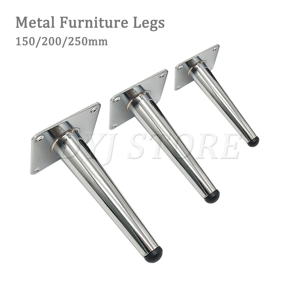 

2/4 Pack Modern Style Metal Furniture Legs, Heavy Duty Furniture Support Legs For Sofa TV Bench Cabinet Dresser, with screws