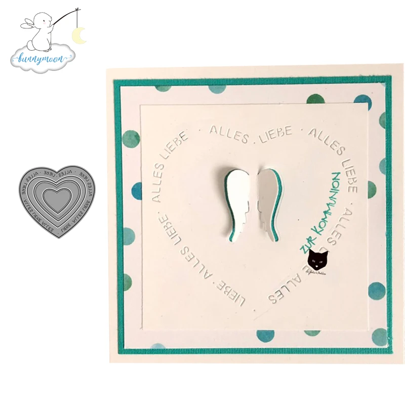 

2019 New Arrival Heart Metal Cutting Dies Stencils for DIY Scrapbooking/photo Album stamps Decorative Embossing DIY Paper