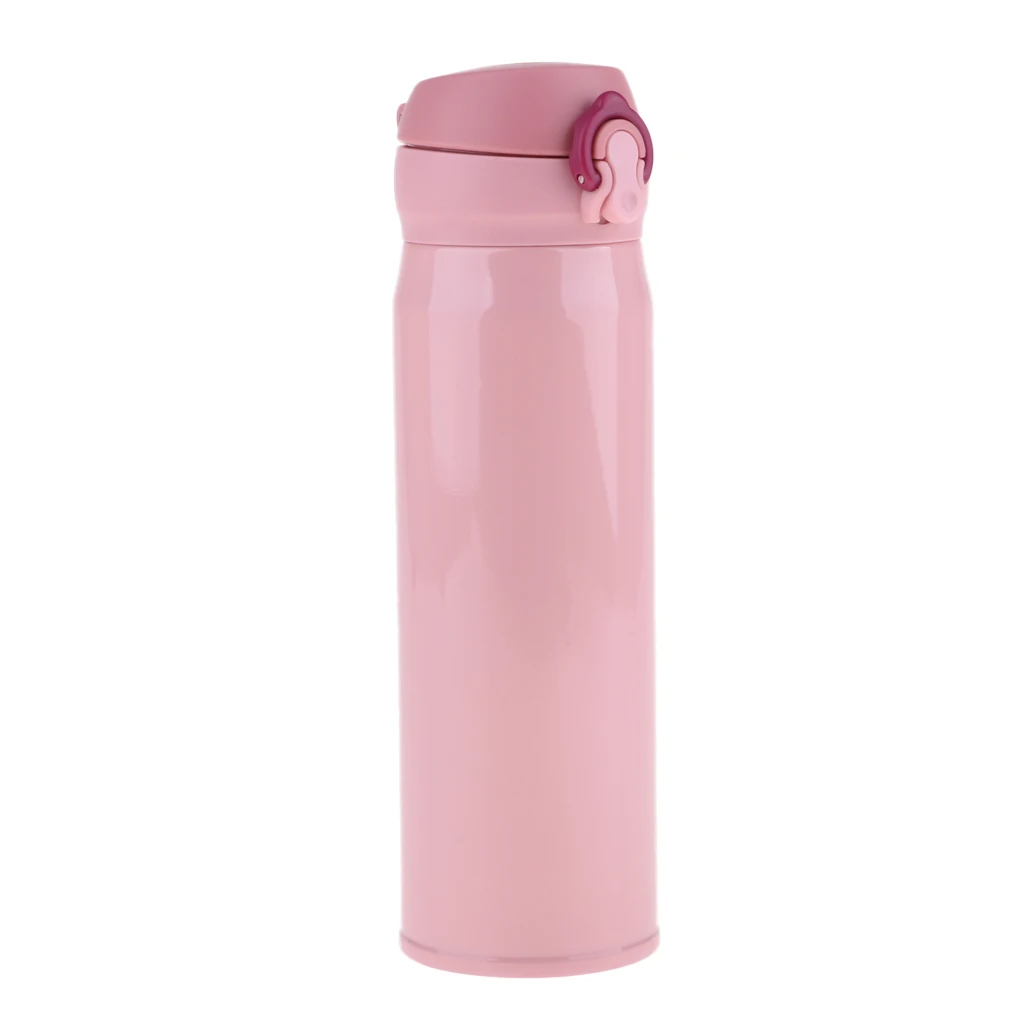 500ml Outdoor Sports Water Bottle BPA-Free Vacuum Cup Mug with Locking Lid Cap for Travel Camping Hiking Cycling