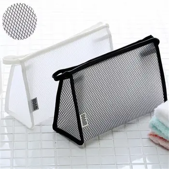 

Clear Waterproof Cosmetic Toiletry PVC Organizer Zip Travel Makeup Bag Pouch Kit