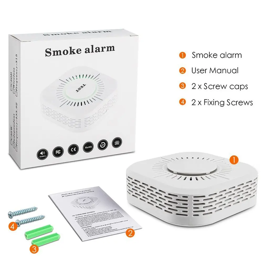 

C50d Independent Smoke Detector No Wireless Smoke Detector 433 Fire Alarm