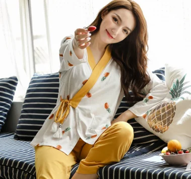 Хлопковый костюм для грудного вскармливания с длинными рукавами беременных