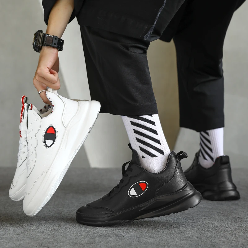 

Mens Trending Fashion Ankle-High Sneaker Casual PU Leather Sports Shoes Travel Shoes