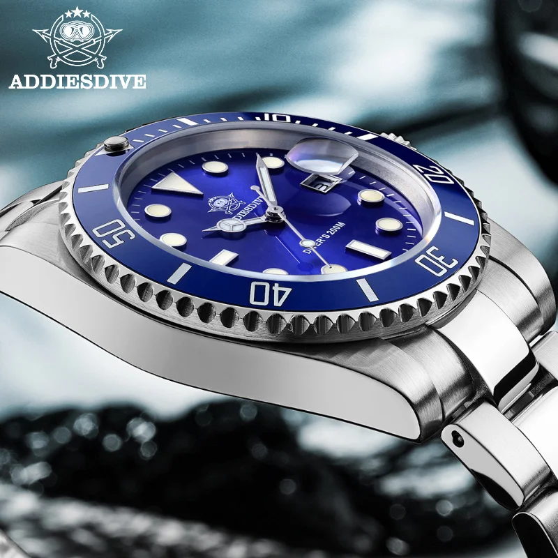 2020 New Fashion Watch Stainless Steel Diver Watch 200M C3Super luminous Sport luxury stainless steel watch Quartz Men's Watch 6