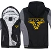 Winter Stargate Atlantis Hoodies Men Fashion Coat Pullover Fleece Liner Jacket Stargate Atlantis Sweatshirts Hoody 3