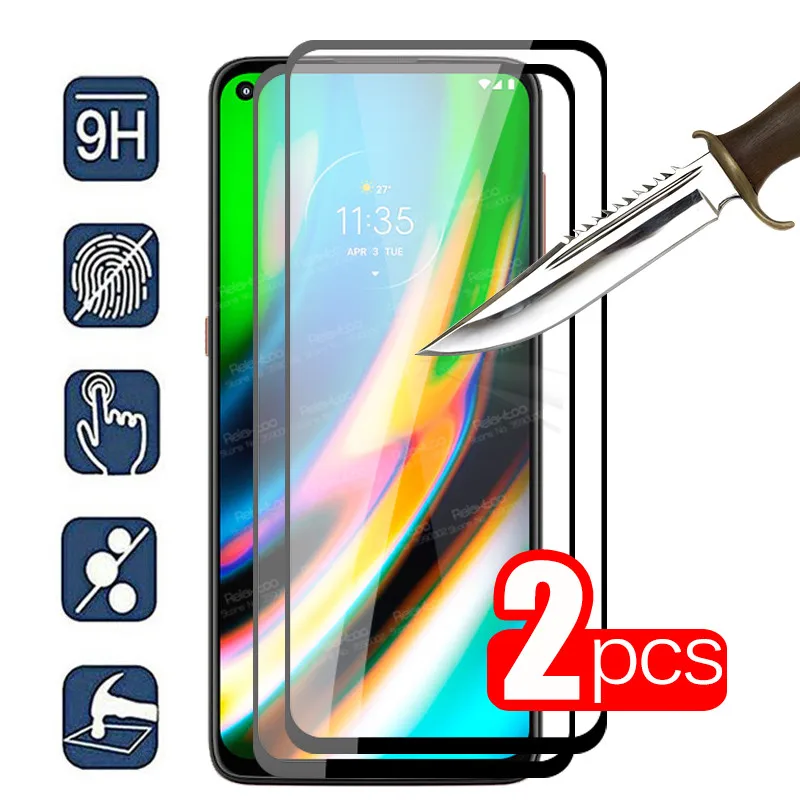 Закаленное стекло для Motorola Moto G9 Plus Play G9Play G9Plus G 9 защитная пленка экрана 2 шт. |