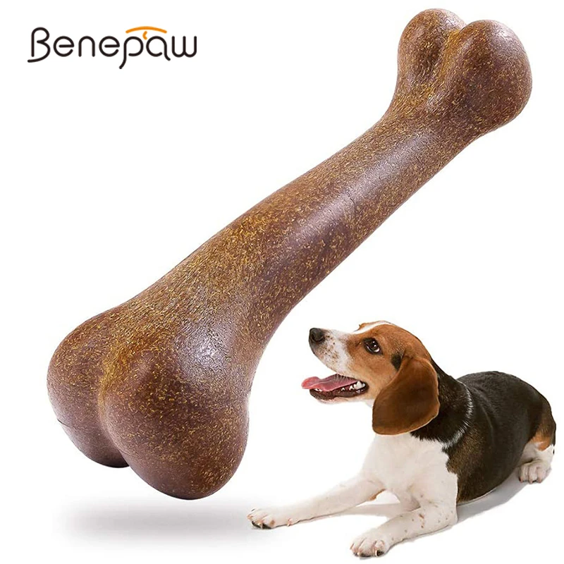 

Benepaw почти нерушимая кость для собак натуральные нетоксичные игрушки для щенков для маленьких средних и больших собак Жевательная игра для домашних животных уход за зубами