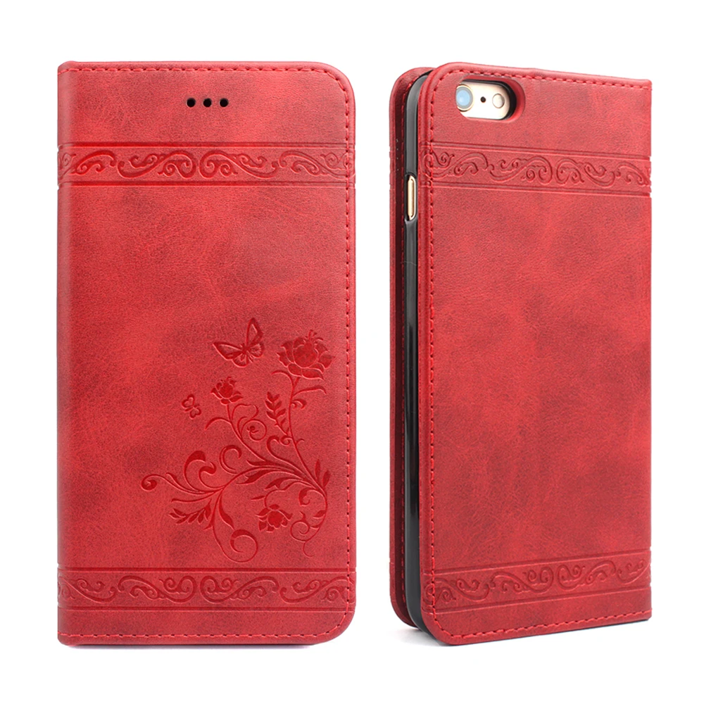 Phone Case for Apple iPhone 7 Plus Mobile phone shell handset flip card slot Leather Wallet 6 6s 8 Covre | Мобильные телефоны и