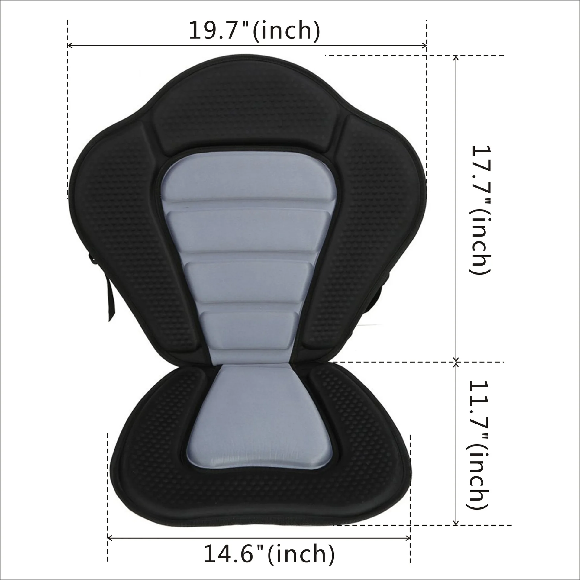 Cross Border Hot Sales Black And White with Pattern Seat Cushion Kayaking Press Film Backrest Seat Cushion Arm Chair