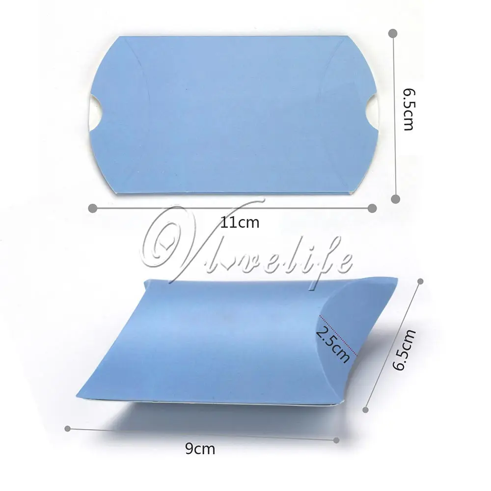 100 шт. Подушка Свадебная вечеринка пользу Бумага Подарочная коробка Коробки