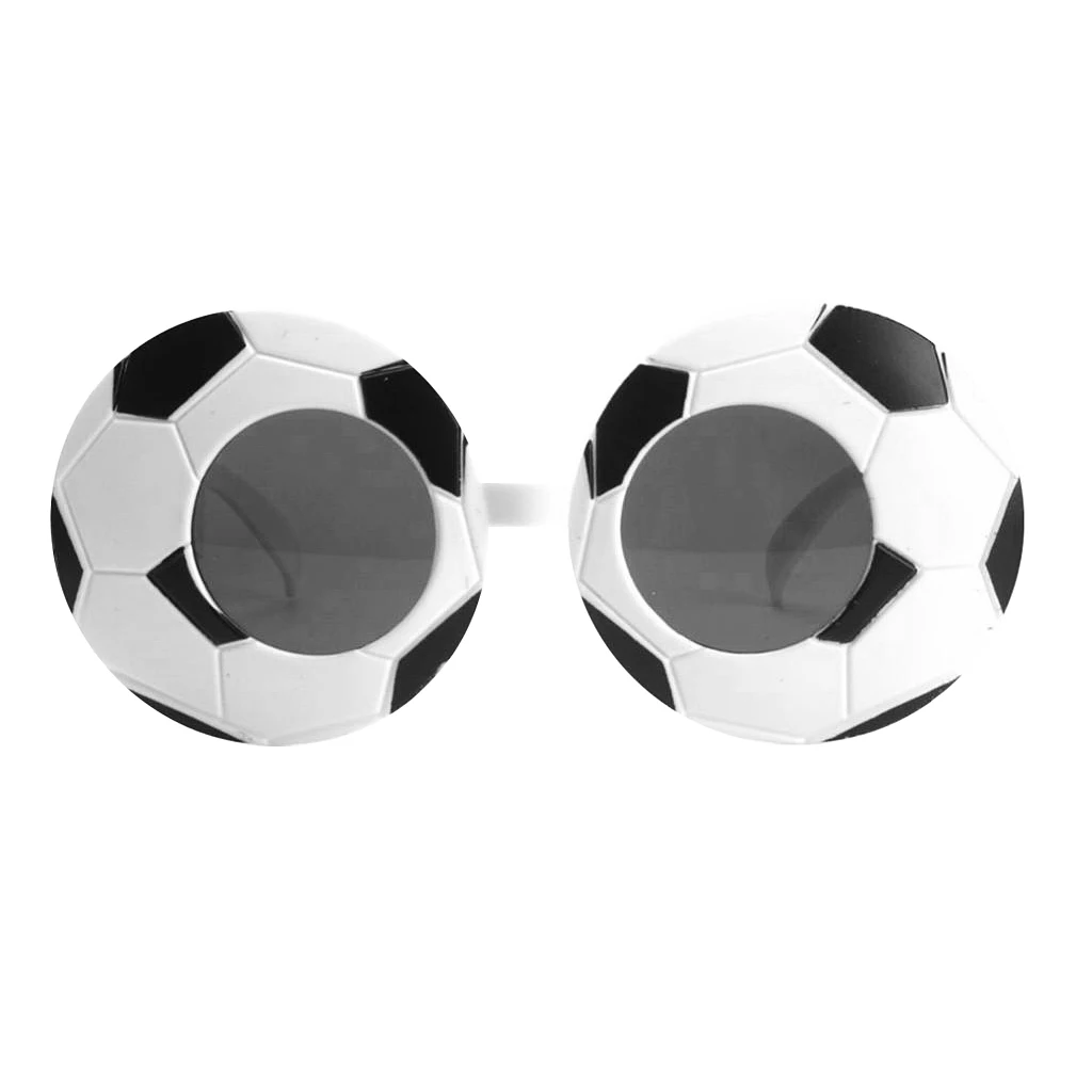 Fashion Fun Black White Football Sunglasses Eye Glasses Sports Fan Fancy Dress Birthday Party Costume Favors