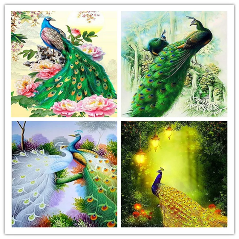 

DIY Diamond Painting Animal Peacock Diamond Cross Stitch Diamond Embroidery Peacock Home Decoration Holiday gifts