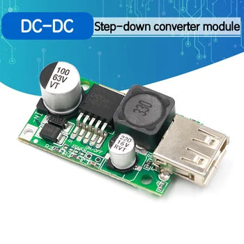 

LM2596HV 5V DC-DC Step Down Buck Converter Module 9V 12V 24V 36V 48V to 5V 3A USB Charger Module Board
