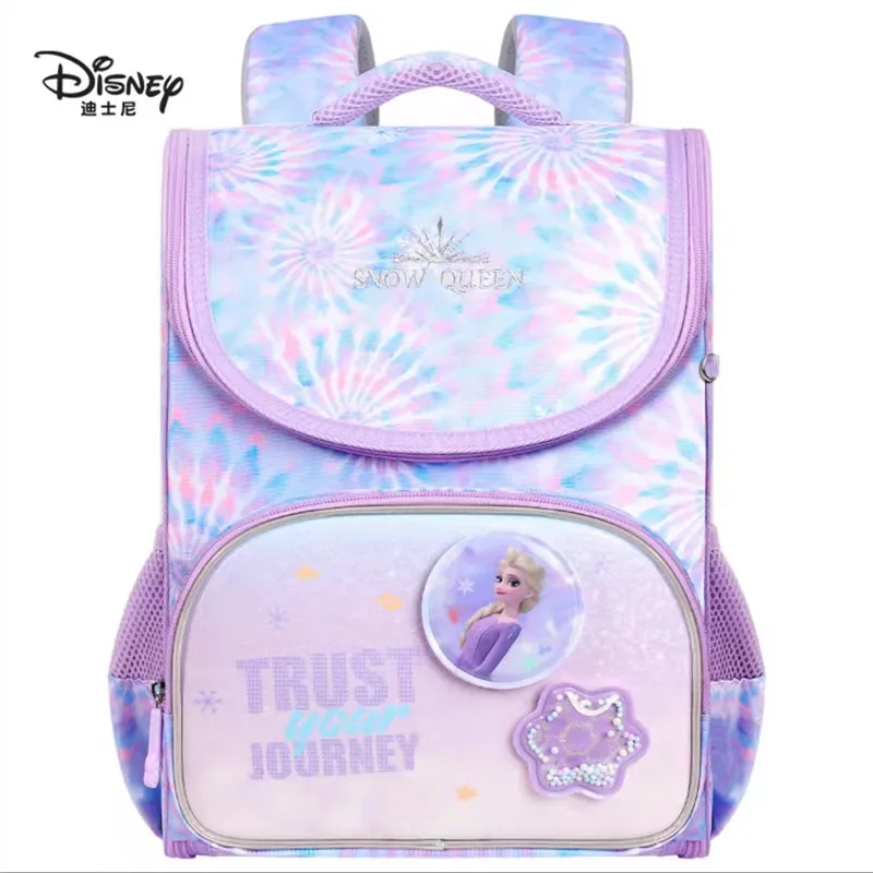 2022 Disney Frozen School Bags For Girl Elsa Anna Primary Student Shoulder Orthopedic Backpack Large Capacity Grade 1-5 Mochilar