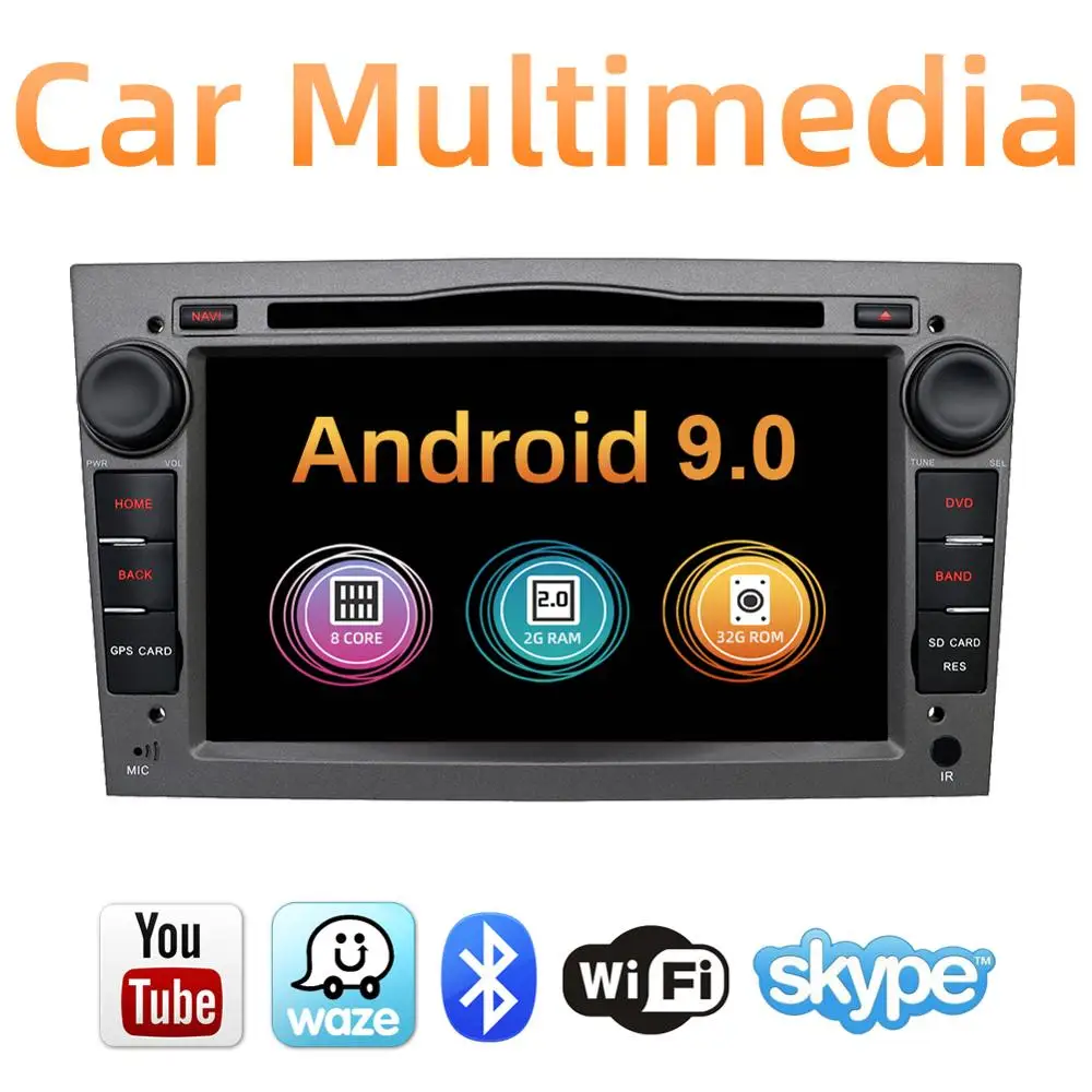 Octa Core Android 9.0 Car tape recorder GPS DVD Player For Opel Astra H Vectra Corsa Zafira B C G support BT OBD2 DVR (optional) Octa Core Android 9.0 Car tape recorder GPS DVD Player For Opel Astra H Vectra Corsa Zafira B C G support BT OBD2 DVR (optional)