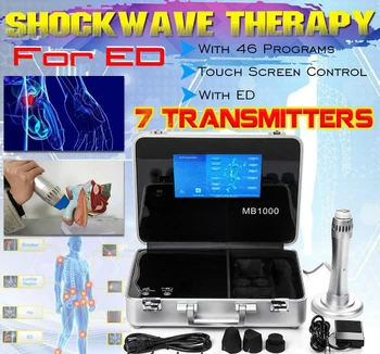 

10" Touch Control 46 Programs To Treat ED Portable Shock Wave Physiotherapy Equipment Shockwave Therapy Pain Relief Machine