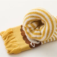 Baby Leg Warmers for Girls Cartoon Cotton Socks Children Striped Hose Crawling Knee Pads Knitted Leggings Winter Soft Sock 5