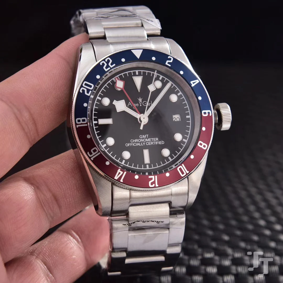 

Luxury Brand New Men Automatic Mechanical Watch Black Bay Red Blue Ceramic Stainless Steel Sapphire GMT Chronometer Watches 41mm