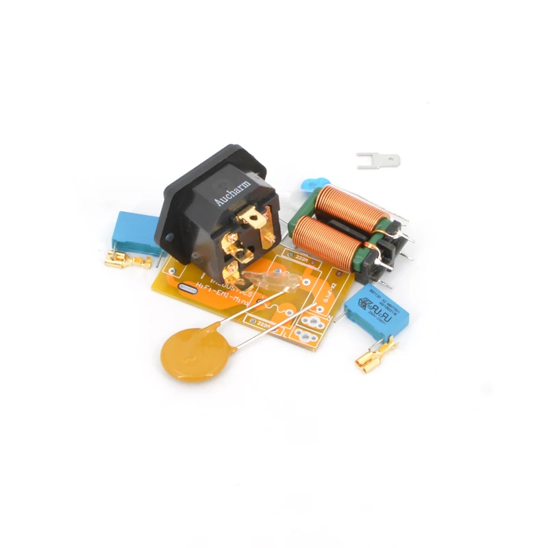 AC Power Filter Socket MOFI Gold-Plated AC Power Tail Plug-In 10A EMI Filter Socket For HiFi Audio（New Design）