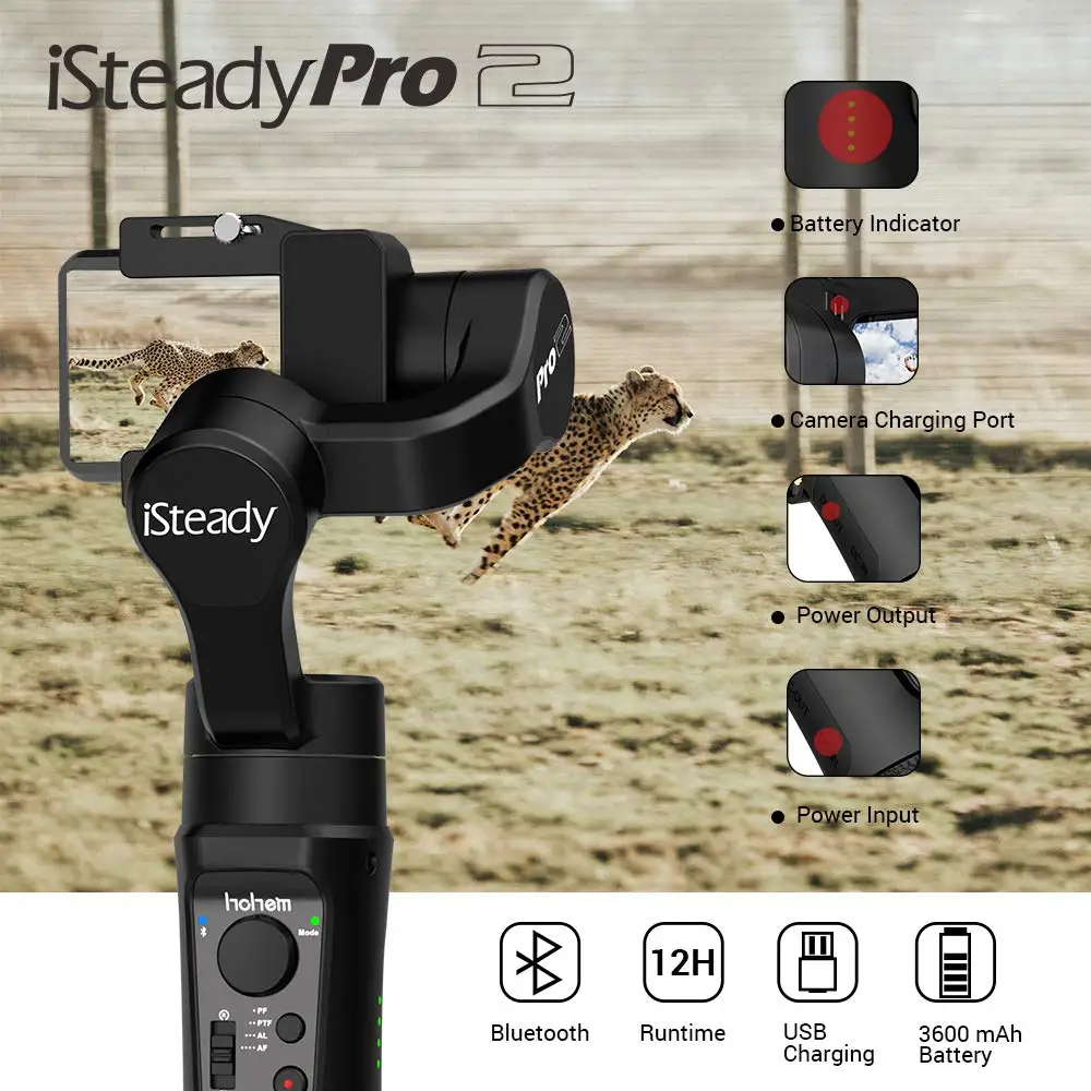 Hohem ISteady Pro2 Pro 3 осевой ручной карданный водонепроницаемый стабилизатор для экшн