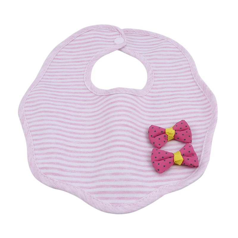 pink stripe Слюнявчик, 1 шт., модные Слюнявчики для еды, вращающиеся на 360 градусов, детские слюнявчики, бандана, слюнявчик для новорожденных - Цвет: pink stripe