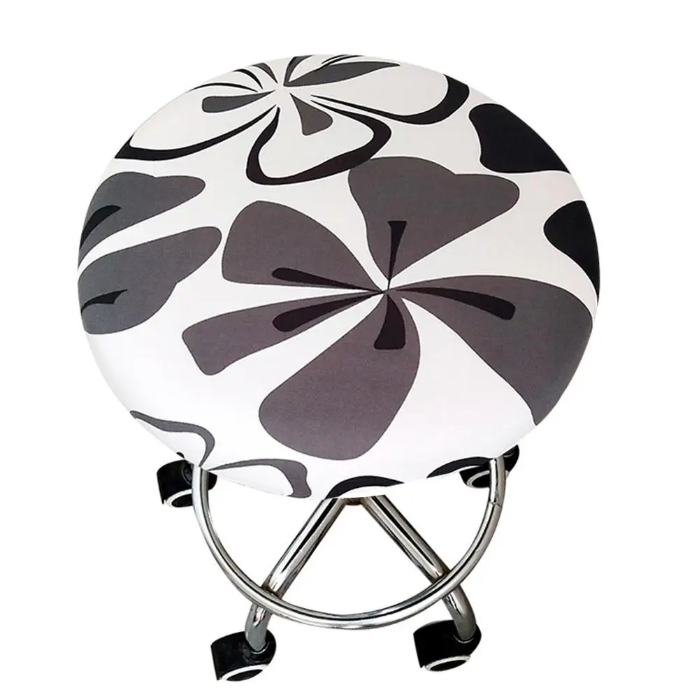 

Meijuner Floral Printed Chair Cover Round Bar Stool Chair Case Spandex Chair Removable Dustproof Cover Case For Hotel