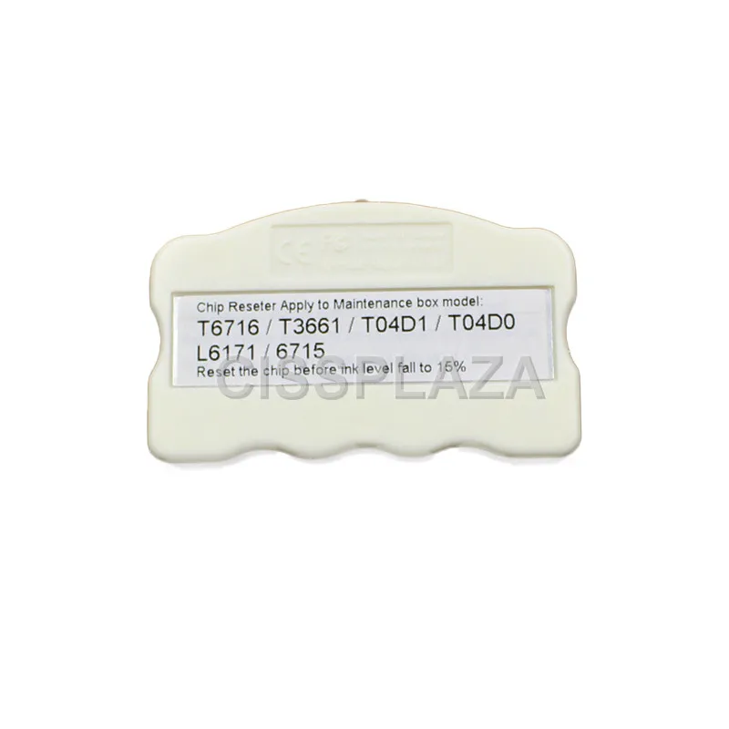 CISSPLAZA 1 шт. T04D1 T3661 T6716 обслуживание обломок Resetter совместимый для Epson L6168 L6178 L6198 L6170 L6190 L6191 L6171 XP-8500