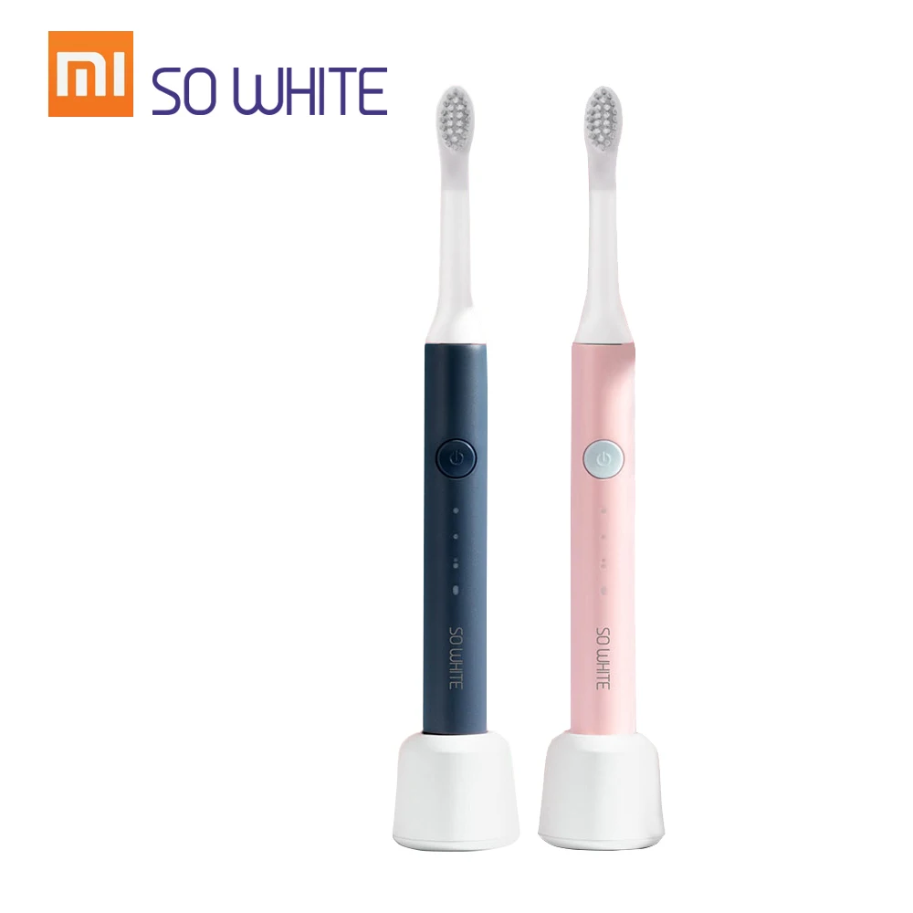 Xiaomi sonic электрическая зубная щетка SOOCAS SO white(PINJING) EX3 Водонепроницаемая Индуктивная зарядка чистая ультра звуковая умная зубная щетка - Цвет: Коричневый