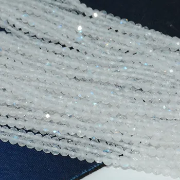 

Natural Good Quality Rainbow Moon Stone Small Faceted Round Beads 2.9-3mm - 25% off for 2 strands