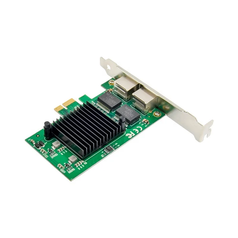 Placa de Rede Pci-e x1 para Gigabit Porta Elétrica de 1000m Pcie Porta Dupla Rj45 82575eb Portas Lan Cartões para acréscimos - Imagem 3