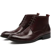New Arrival Men Ankle Boots Shoes Genuine Leather High Quality Fashion Chelsea Boots Autumn Brogues Casual Dress Boots New Arrival Men Ankle Boots Shoes Genuine Leather High Quality Fashion Chelsea Boots Autumn Brogues Casual Dress Boots