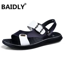 Мужские сандалии; кожаные сандалии; летняя повседневная обувь; мужские пляжные сандалии в римском стиле; Sandalias De Hombre De Cuero