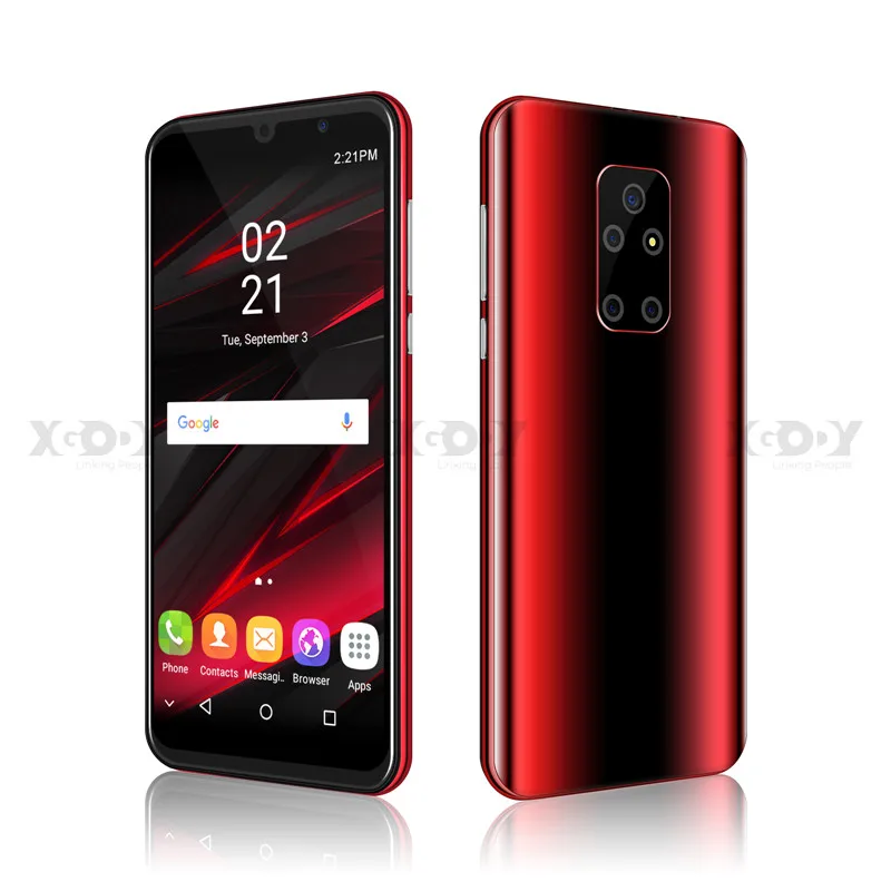 Red XGODY 3g мобильный смартфон mate 30 Mini Android 9,0 5," 18:9 1 ГБ 4 ГБ MTK6580 четырехъядерный 5 Мп Wi-Fi 2200 мАч мобильный телефон с двумя sim-картами - Цвет: Red