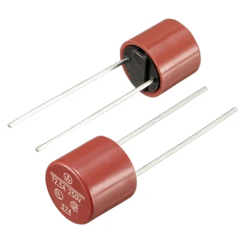 

uxcell 10Pcs 20Pcs DIP Mounted Miniature Cylinder Slow Blow (Time Delay Burn) Micro Fuse Metal 250V Red