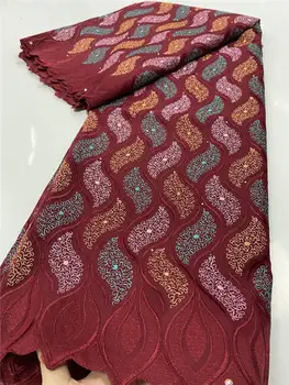 

Nigerian Lace Fabrics Swiss Voile Lace In Switzerland 2020 High Quality African Swiss 100% Cotton Lace Fabric Sewing YA3464B-5